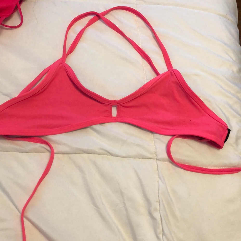 neon pink jolyn top